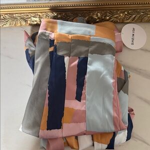 SHEIN Multicolor Geometric pants